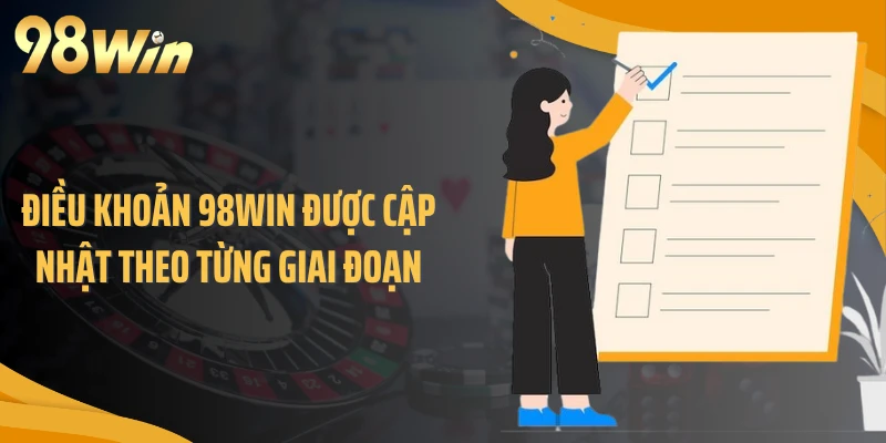 Điều khoản 98WIN được cập nhật theo từng giai đoạn