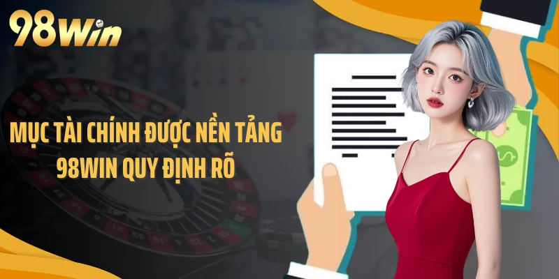 Mục tài chính được nền tảng 98WIN quy định rõ